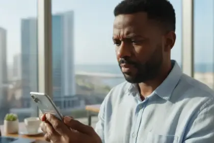 Smartphone com ícone de cadeado e código de segurança sobre o 2FA obrigatório em 2026 para evitar o bloqueio de contas.