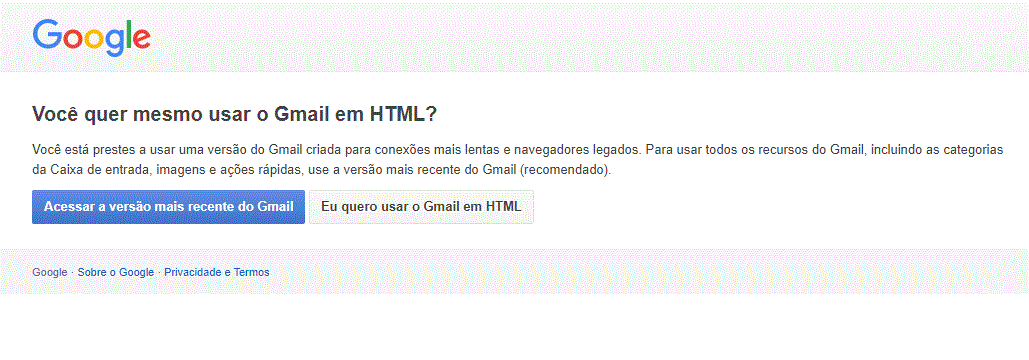 Já se deparou com está mensagem: Você não tem acesso ao Serviço Gmail. Como resolver? 2 HTML conta gmail
