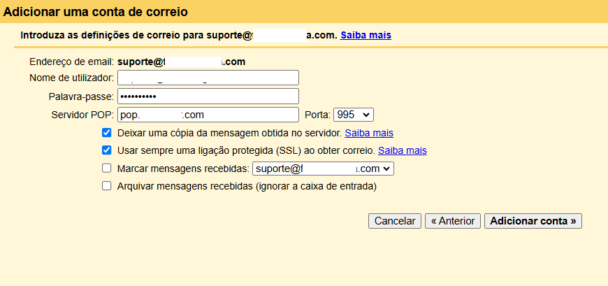 Como configurar uma conta Outlook no Gmail 12 gmail