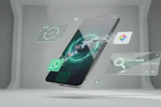 Smartphone mostra que fotos recebidas no WhatsApp não aparecem no Google Fotos e configurações para reativar o backup.