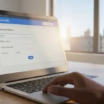 Interface do Google AdSense aberta na seção de configurações para editar o nome do perfil de pagamento.