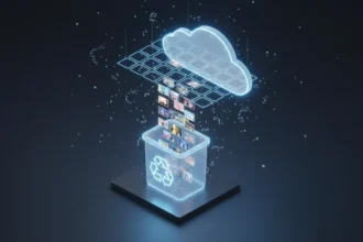 Interface do celular mostrando como restaurar fotos apagadas da lixeira no Google Fotos ao clicar no botão restaurar.