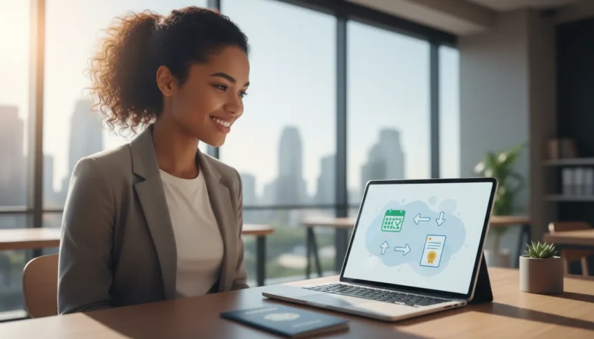 Agendamento para estudantes estrangeiros: Novo Formulário AIMA e Guia Completo 1 Banner informativo da AIMA sobre agendamento para estudantes estrangeiros, com documentos e prazos para CPLP.