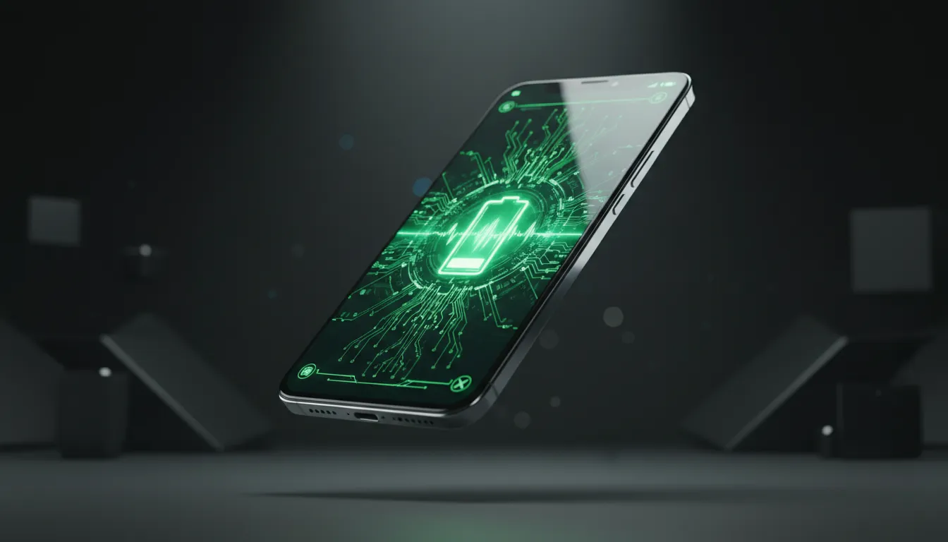 Smartphone moderno exibindo ícone de carga verde. Dicas para a Bateria do Telemóvel Durar Mais em 2025.