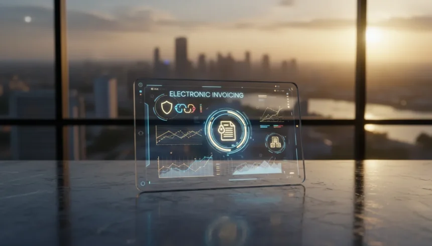 Software da AGT sobre facturação electrónica obrigatória em Angola: prazos e regras para grandes contribuintes em 2026.