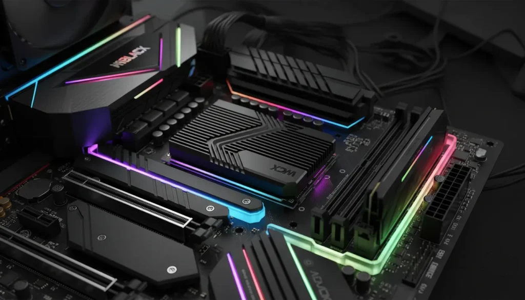 Melhores marcas de SSD: O erro da "velocidade máxima" que ninguém conta 42 foto estilizada de um wd black sn850x com dissipador trmico