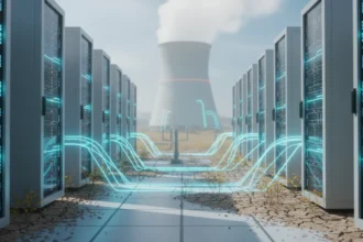 Imagem representando o futuro dos data centers, destacando consumo de energia dos Data Centers e suas implicações para a sustentabilidade.