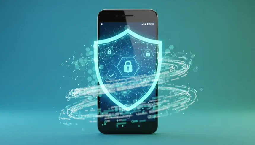 Melhores Antivírus para Android: O Ranking Definitivo de 2025 1 Tela de celular exibindo o ranking dos Melhores Antivírus para Android de 2025, com ícones de proteção e desempenho