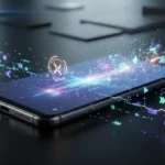 Smartphone Xiaomi com aviso de "sem atualizações" e 2026, listando modelos Redmi e POCO afetados para Xiaomi em Angola.