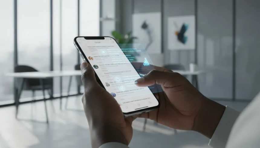 Gmail Recebe 'AI Overviews' com resumos do Gemini integrados à interface de e-mail para facilitar a leitura.