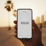 Logo do Google One com oferta de 100 GB por $9,99 ao ano em destaque na promoção relâmpago de janeiro.