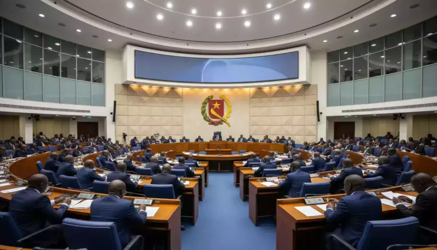 Plenário da Assembleia Nacional durante a votação da Lei Contra Informações Falsas na internet em sessão legislativa.