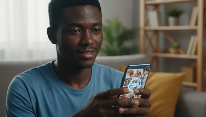 Smartphone Android exibindo a lixeira da galeria para recuperar fotos apagadas da memória interna de forma simples.