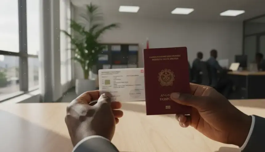 Documentos de imigração e moedas sobre a AIMA tabela de taxas 2026 com os novos valores para pedidos de residência.