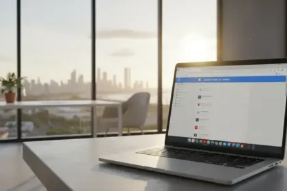 Logotipo do Google Chrome e cronômetro ilustrando o novo ciclo de lançamento do Chrome a cada 2 semanas em 2026.