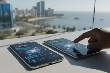 Logotipo do Gemini 3.1 Flash Lite com efeitos de luz em fundo tecnológico, indicando alta velocidade e IA.