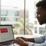 Interface do Google Ad Manager com erro no encerramento de conta, impactando o fechamento do perfil AdSense.