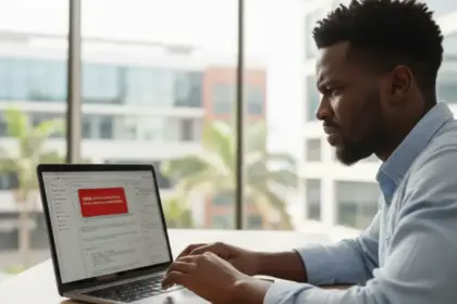 Interface do Google Ad Manager com erro no encerramento de conta, impactando o fechamento do perfil AdSense.