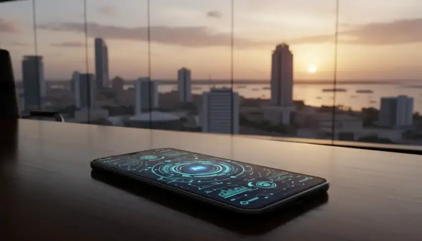 Interface de chat da OpenAI exibindo o novo modelo GPT 5.3 Instant em uma tela digital moderna e minimalista.