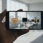 Interface de smartphone identificando múltiplos objetos simultâneos com a nova pesquisa visual Google e IA.