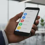 Logo do WhatsApp no Brasil com diversos ícones de chatbots, simbolizando a abertura para empresas concorrentes.