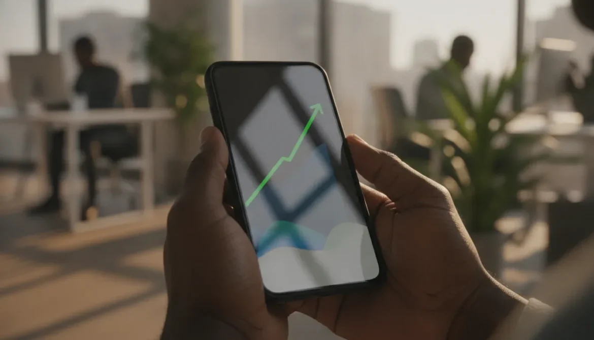 Gráfico do estudo Deloitte mostra que transacções digitais na banca angolana crescem cerca de 50% em 2025.